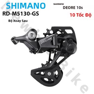 SHIMANO | Bộ Chuyển Tốc Độ Sau Shimano Deore M5130 GS 10 Tốc Độ Dành Cho Xe Đạp Leo Núi Lắp Đặt Trực Tiếp Truyền Thống Cơ Khí Hợp Kim Phụ Tùng Xe Đạp