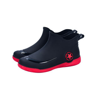 Short Waterproof Rubber Boots Anti-slip Durable Insulated