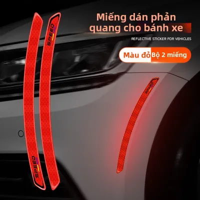 Miếng Dán Phản Quang an Toàn Cho Xe Hơi Trong Đêm Miếng Dán Chống Trầy Xước Cho Bumper Xe Hơi Phụ Kiện Nội Thất Xe Hơi Miếng Dán Phản Quang