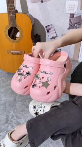 BL-9188-8 Sandal Baim EVA Rubber Sandal Wedges Fuji 3D Bintang Import Fashion Terbaru Tinggi 8 CM
