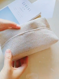 กล่องกระดาษทิชชู่สไตล์ญี่ปุ่น/มินิมอล (minimal) ใช้ในการตกแต่งบ้าน กล่องใส่ กล่องทิชชู่ซักได้