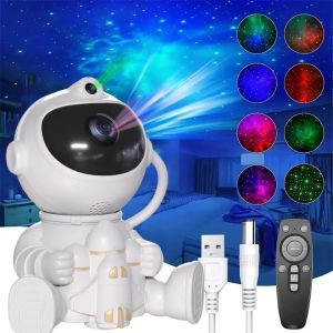 New LED Star Galaxies Projector Night Light Starry Sky Astronaut Porjectors Lamp For Decoration Bedroom Room Decor Children Gift