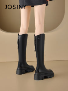 Josiny | English Style Slimming Long Boots