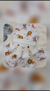 SARUNG TANGAN DAN TOPI BAYI KAMOCHI NEW BORN BABY CUTE KPT6001