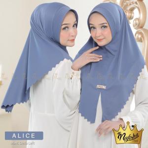 Alice Nafisha jilbab instan bergo daily harian premium pinggir lasercut