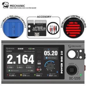 Bộ Dụng Cụ Kiểm Tra Nguồn Điện Đa Chế Độ Di Động MECHANIC POWER BOX 2.0 Có Thể Điều Chỉnh Dùng Cho Sửa Chữa Điện Thoại Phát Hiện Điện Áp Và Dòng Điện