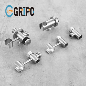 GRIPO Premium 304 Stainless Angle Valve+Water Diverter+Bidet Sprayer Holder+Splitter+Union Connector
