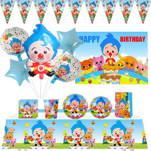 Hasbro | Circus Theme Clown Birthday Party Decorations Cartoon Balloons Plates Cups Tableware Set for Baby Shower Kids Party Favors Gifts