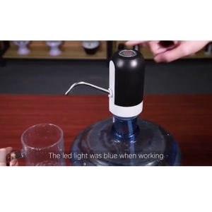 Pompa Galon Elektrik Q2 LED Dispenser Pencetan Air Minum Otomatis Terbaru Cas Charge Rechargeable Gratis Ongkir