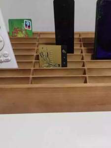 Desktop Organizer Mobile Phone Storage Box Tempered Glass Management Office Class Daily Use Multi-grid Makeup Box