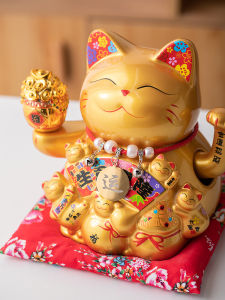 Waving Paws Fortune Cat Decoration Opening Medium Store Front Desk Home Living Room Decoration Housewarming Gifts Customization