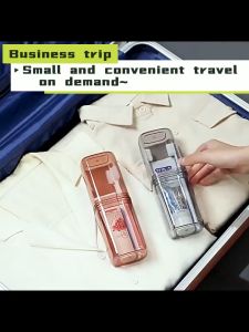 Portable Travel Toothbrush Box Mouthwash Cup Toothbrush Storage Box Bathroom Supplies Durable Dustproof Storage Case Fashion