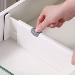 Adjustable 4-Inch Drawer Divider Expands 11.6-43.18cm - Multi-Purpose ABS Organizer for Any Room