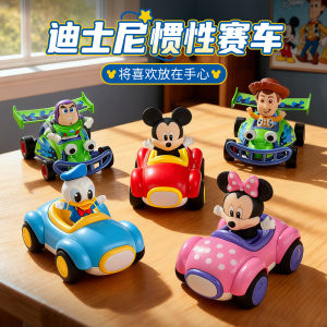 2025 New Mickey Minnie Cartoon Inertia Car Boys Assembly Toy Car Childrens Birthday Gifts Inertia Toy Car Childrens Gifts