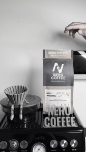 Cà phê NERO INTENSE Blend Robusta Culi Arabica - Rang mộc nguyên chất đắng mạnh body dày hậu vị sâu | NERO COFFEE