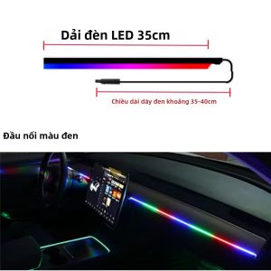 Đèn LED Dải Acrylic RGB KEVANLY Dùng Trang Trí Nội Thất 35/75/110/140cm Phụ Kiện Chiếu Sáng Không Gian Xung Quanh Kiểu Đèn Trời