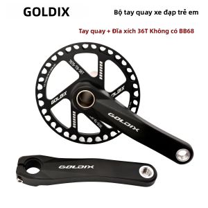 GOLDIX | Bộ Tay Quay Xe Đạp Trẻ Em GOLDIX Bằng Hợp Kim Nhôm Tay Quay Được Rèn Có Bộ Bảo Vệ Đĩa Xích Nhiều Tùy Chọn Chiều Dài Gia Công CNC Dành Cho Xe Đạp Trẻ Em
