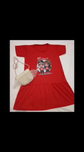 Dress Daster 17 AGUSTUS INDONESIA MERDEKA Anak Perempuan Usia 3-12 Tahun Bahan Adem Fashion Viral