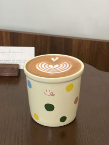Cute Cartoon Ceramic Coffee Cup Portable Japanese Style Mark Cup Creative Simple Imitation Paper Cup Retro Water Cup