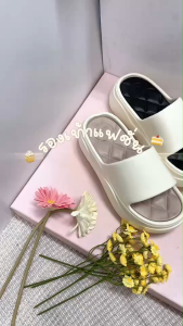 รองเท้าเเฟชั่นส้นสูง 7 ซ.ม. รองเท้าแตะแบบสวม พื้นโคตรสูง ใส่สบาย ซอฟท์ แฟชั่นผู้หญิง Size 36-41