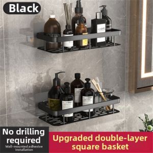 Non-Drilling Bathroom Storage Shelf
