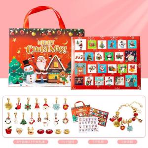 Christmas Themed Panda Bracelet Blind Box Handmade Beading Toy Childrens Festive Gift Trendy National Style Countdown Calendar