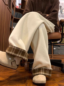 Loose Straight Leg Thin Mens Sweatpants Autumn Winter Casual Trousers Comfortable Elastic Waistband Easy Care Fashion Brand