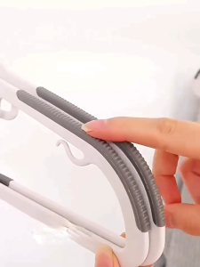 Combo 10 móc treo quần áo thông minh xoay 360 độ móc treo đa năng bọc nhựa chắc chắn