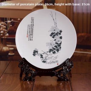 Retro Chinese Decorative Ceramic Plate