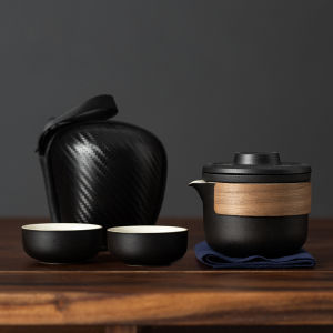 Travel Tea Set Mini Set Portable Portable Quick Cup Bags Outdoor Camping Tea Making Dedicated One Pot Two Cups Customization