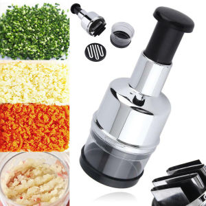 Multi-Function Vegetable Chopper with Easy-Clean Design Silver