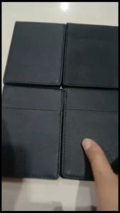 Cuikca Dompet Uang Mini Dengan Penjepit RFID Bahan Sintetis Tebal Muat Banyak Kartu HF012