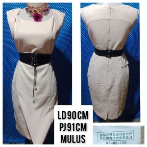 DRESS KUTUNG/SLEEVELESS PUTIH BW 135