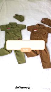 Baju Pahlawan Anak Laki Laki Perempuan | Kostum Karnaval Veteran Profesi Bung Tomo