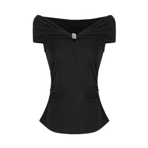One Shoulder Elegant Knit Top