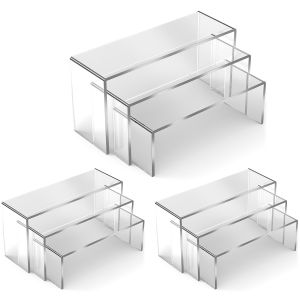 3/6/9pcs Acrylic Display Stand Lightweight Acrylic U Shape Display Stand Dessert Model Jewelry Display Rack In Different Sizes