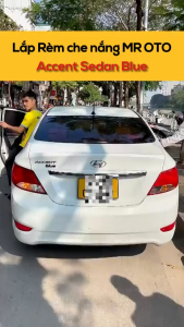 Rèm Che Nắng Xe HUYNDAI ACCENT BLUE SEDAN Loại 1 MR Ô.TÔ Chống Tia UV  Bảo Hành 2 Năm [ Tặng Khăn Lông Cừu ]