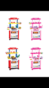 Childrens kitchen toy pretend play kitchen set boys and girls cooking girl birthday gift