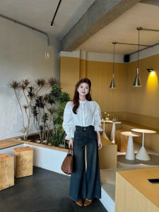 High Waist Wide Leg Jeans Womens Loose Fit Retro Style Autumn New Arrival Slimming Drapey Denim Trousers Long Pants