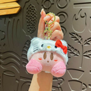 Bandai | Creative Cross dressing Hat Pendant Keychain Plush Toy Doll Comes with Metal Simple Keychain as a Birthday Gift for Girlfriend