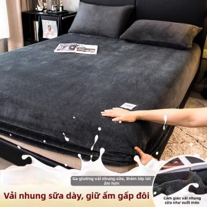 Luxury Coral Fleece Anti-slip Fixation Bed Skirt