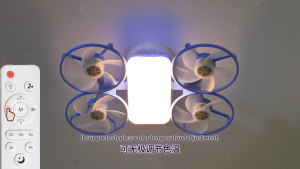 Ceiling Fan With LED Light Drone Car Fan Light Smart Fan Light With Remote Control Foldable Drone Shaped Fan 2 IN 1 Ceiling Light With Fan 50W E27 3 Colors Dimming for Living Room and Bedroom