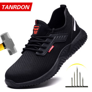 Safety Shoes Men With Steel Toe Cap Anti-smash Men Work Shoes Sneakers Light Puncture-Proof Indestructible Shoes Tactical Boots