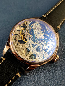 นาฬิกาข้อมือชาย นาฬิกาแม่เหล็กแบบมือถือ กลไก Seagull St3600K ชั้นใน ลายดอกไม้ นาฬิกาแฟชั่น หนังแท้ ป้องกันน้ำได้ 3 ATM