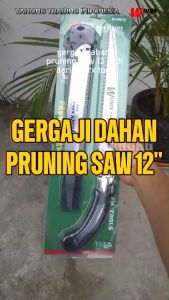 Gergaji Kayu Gergaji Dahan Ranting Pruning Saw 12" inch 300mm WOIRX TOOL