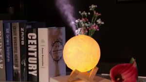 Máy Xông tinh dầu mặt trăng 880ml (thay đèn ngủ) Máy Phun Sương Mặt Trăng tỏa hương thơm khử mùi tạo ẩm chống khô da