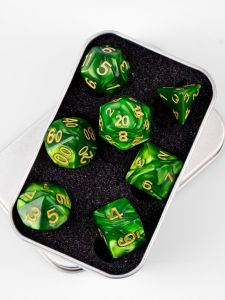 Acrylic Role-playing Dice Set 20-sided Dice for Tabletop Games DND Dragon Underdark Gaming Cubes Role-playing Accessories