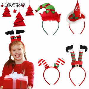Christmas Elf Headbands Funny Elf Legs Headbands Costume Headwear for Kids Adults