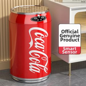 BONINGYU | Coca-Cola Inspired Creative Smart Sensor Luxury High Aesthetic Home Use Trash Can
