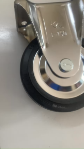 Bánh xe chất liệu cao su 150 mm cố định chất lượng cao dùng lắp xe đẩy di chuyển nhẹ nhàng êm ái tại Máy NTT